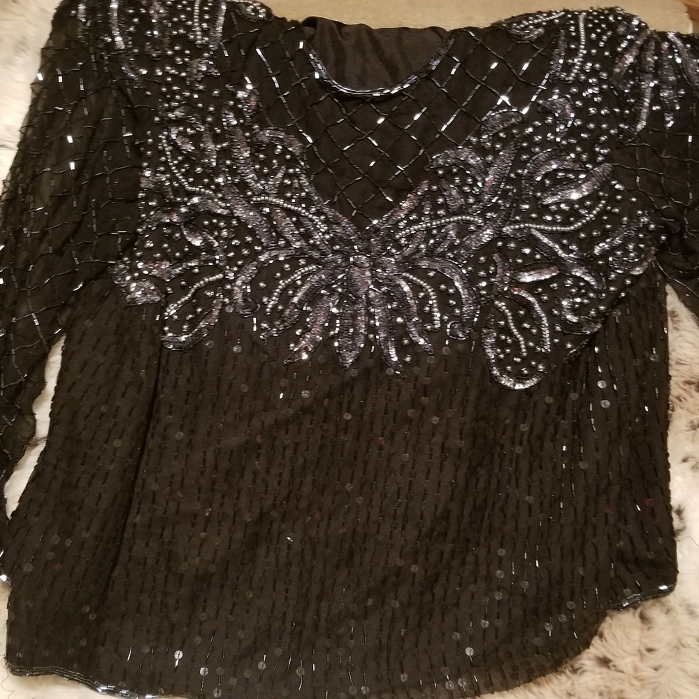Bejeweled coctail top